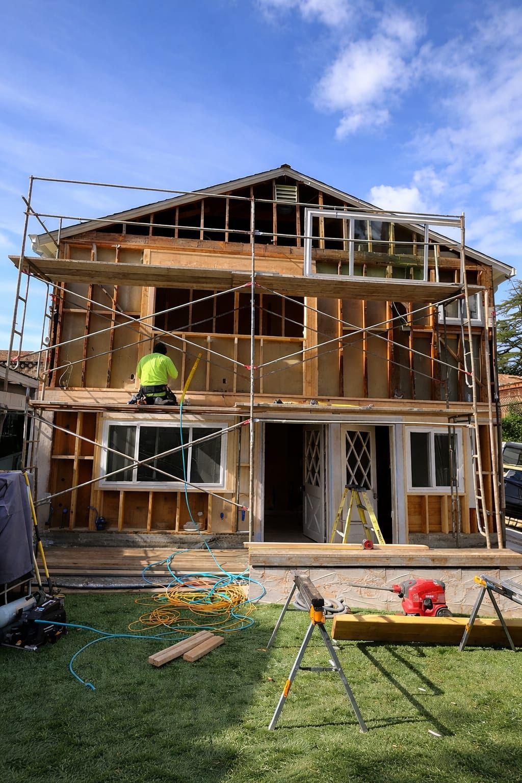 Two-Story ADU — Framing Phase — ADU Construction project in Bay Area by Gadget Construction