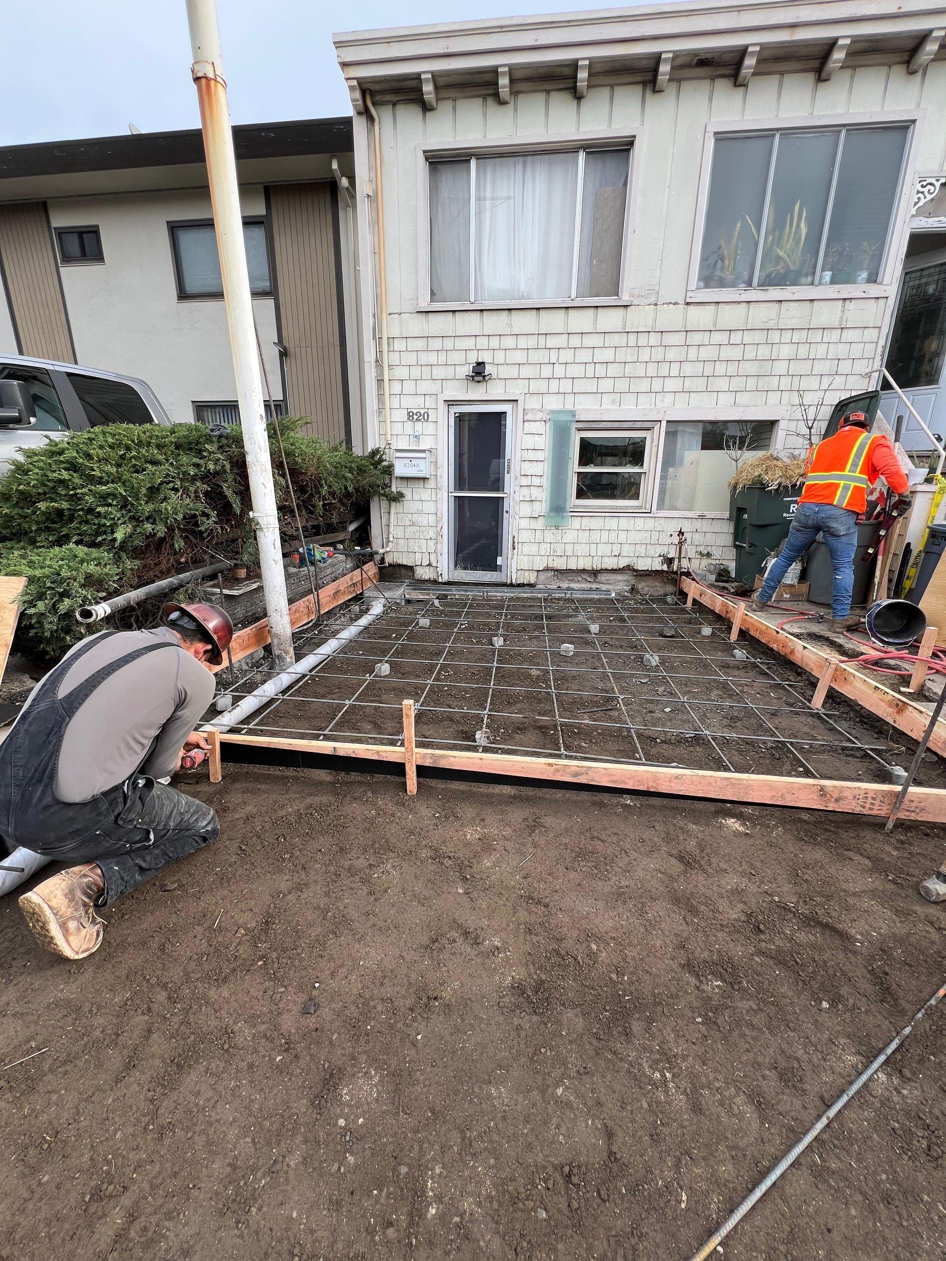 Residential Concrete Slab — Rebar & Formwork — Concrete Foundations project in Bay Area by Gadget Construction